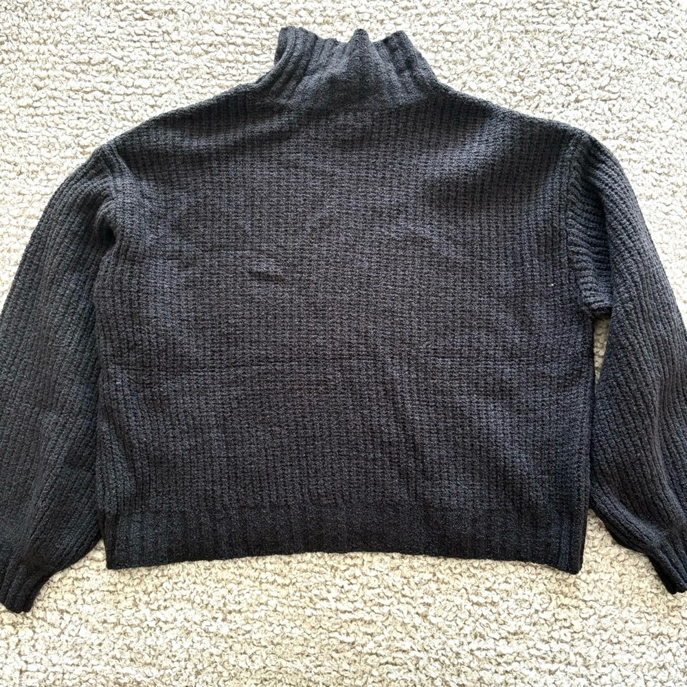Up West trendy mock neck sweater. Never worn, tags still attached. Dark grey